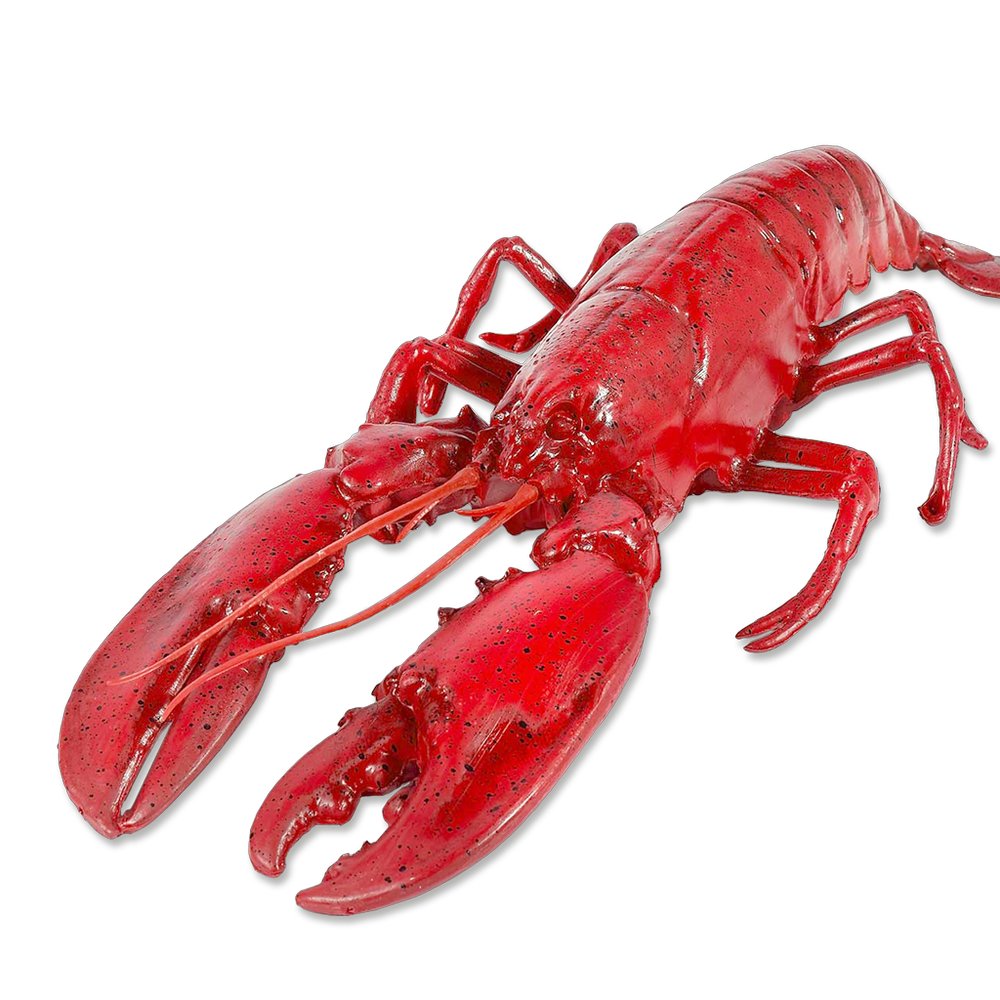 Hummer groß Kunststoff rot, 50 x 18 cm