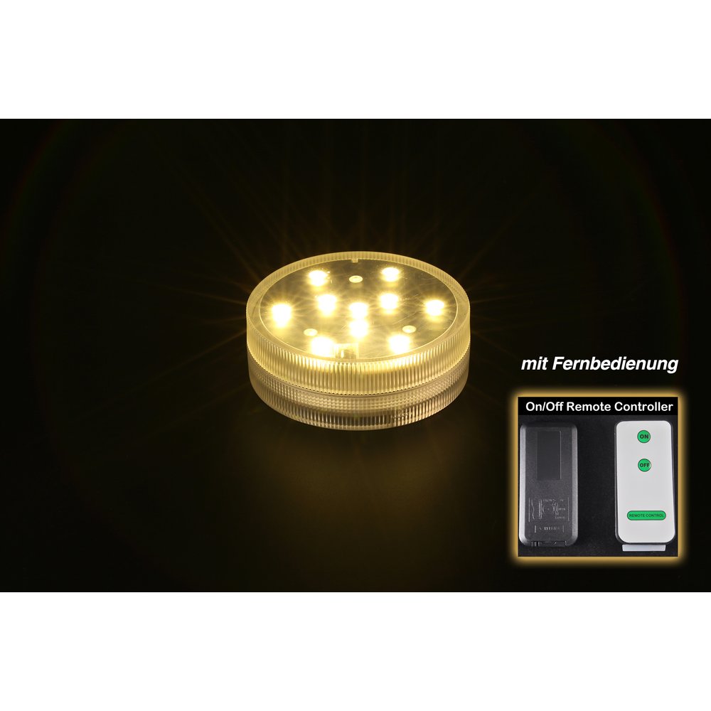 Partylicht ExPad warm-weiß ,7 x 2,5cm