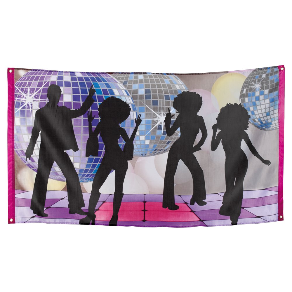 Disco Fahne bunt, 90 x 150 cm