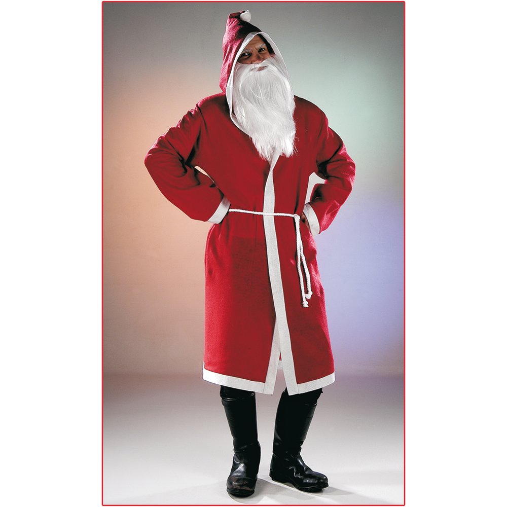 Nikolausmantel Filz rot-weiß, unisize