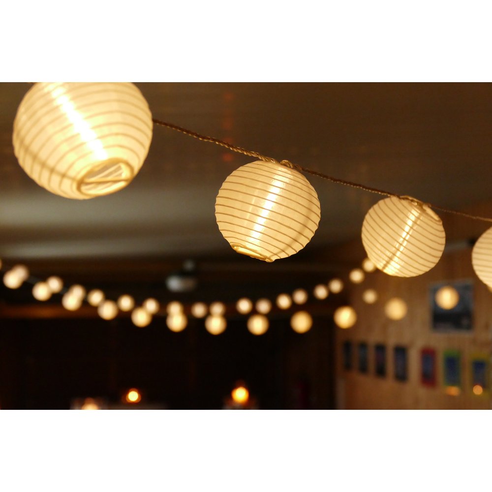 Minilampions Lichterkettenset weiß, 20 LEDs, Inklusive Netzteil