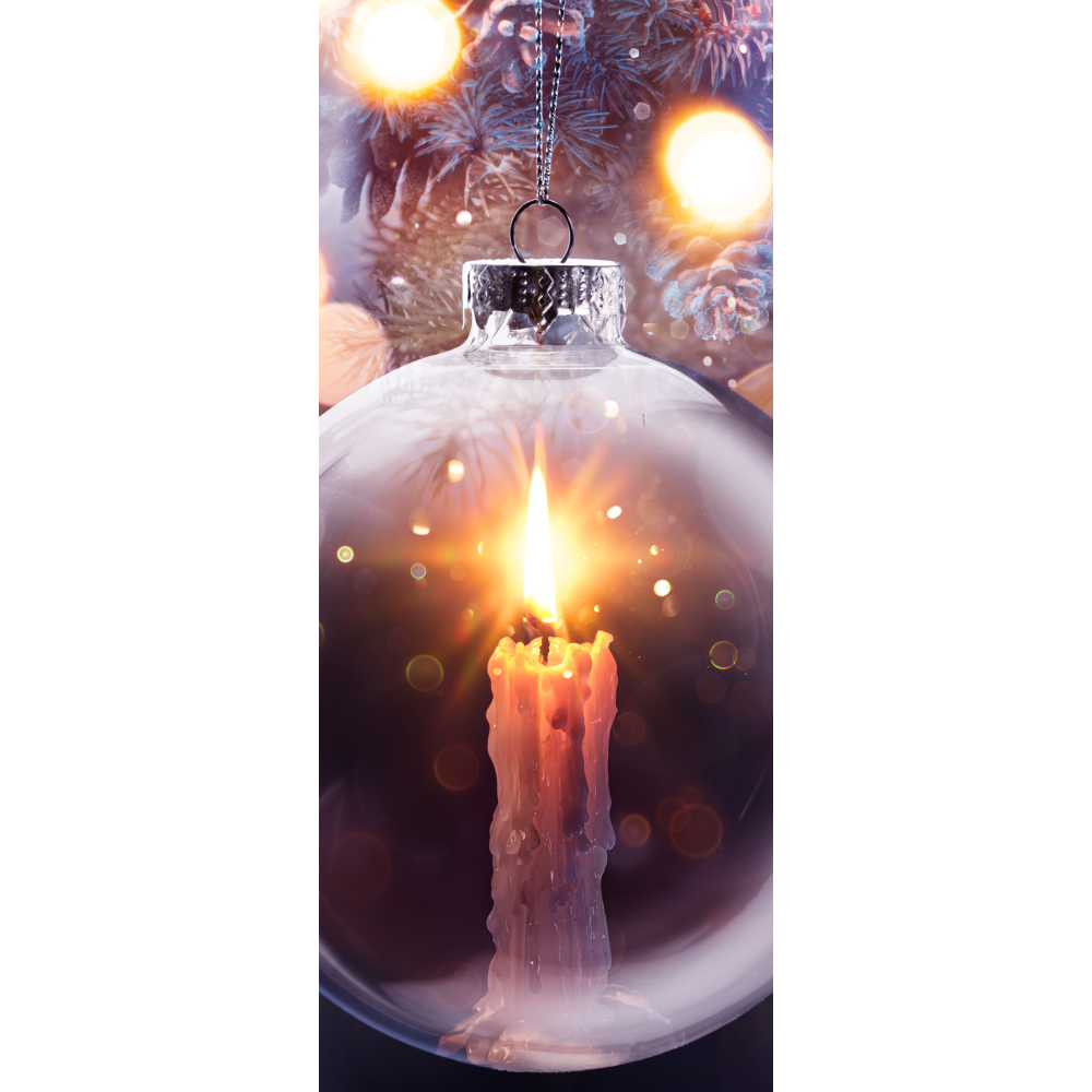 Banner Kerzenlicht in Kugel ,75 x 180 cm