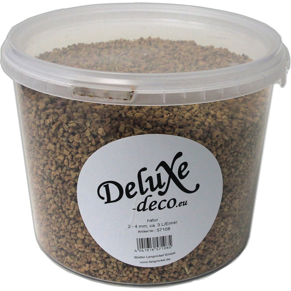 Korkschrot 3 Liter im Eimer