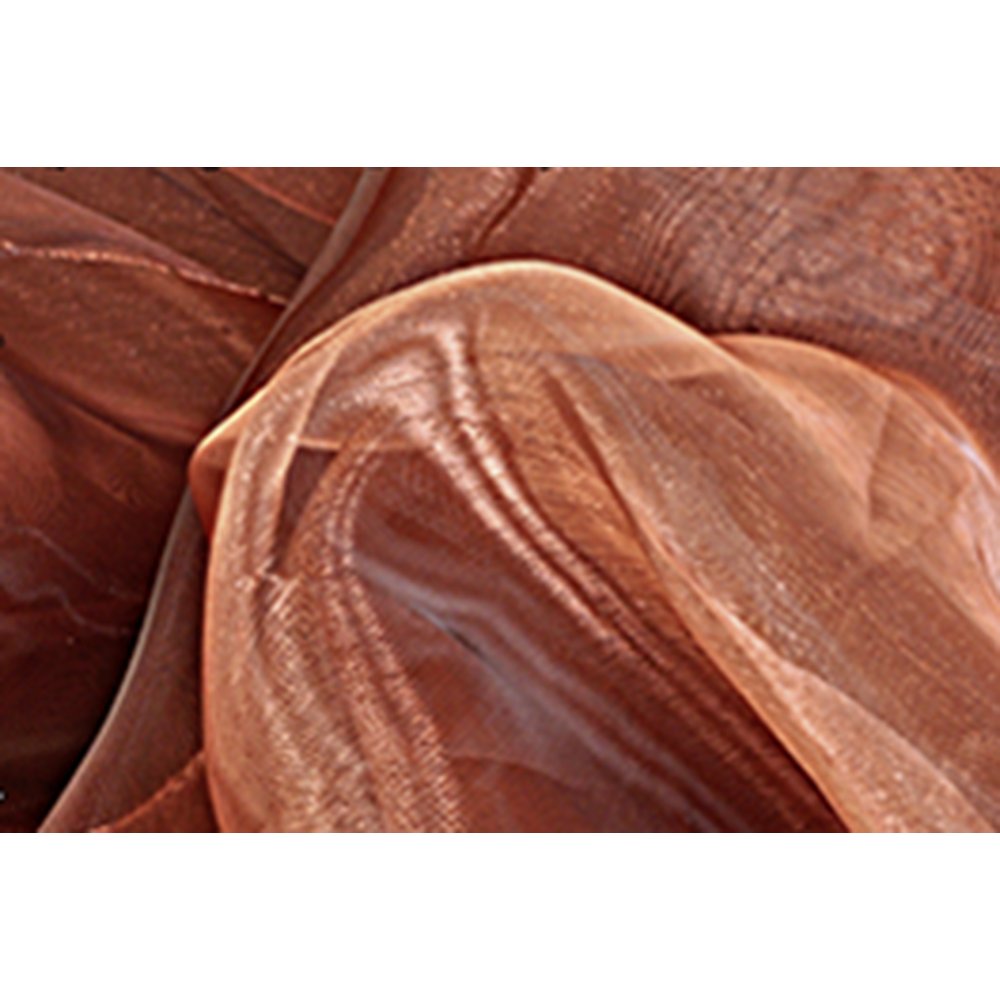 Chiffon Souplesse Stoff kupfer, 150 cm breit