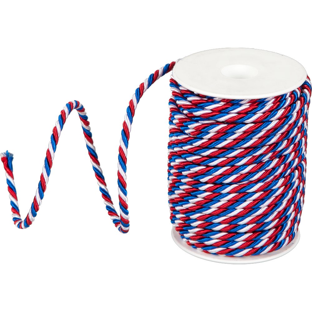 Kordel Frankreich blau-weiß-rot, 6 mm x 25 m