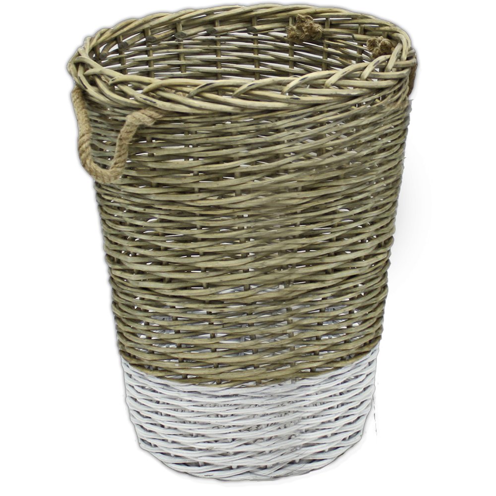 Korb Weidengeflecht natur-weiß, 50 x 67 cm