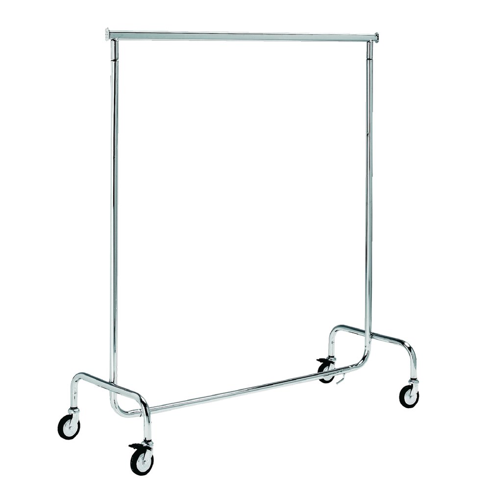 Konfektionsständer chrom, 143 x 55 cm, 150 cm hoch
