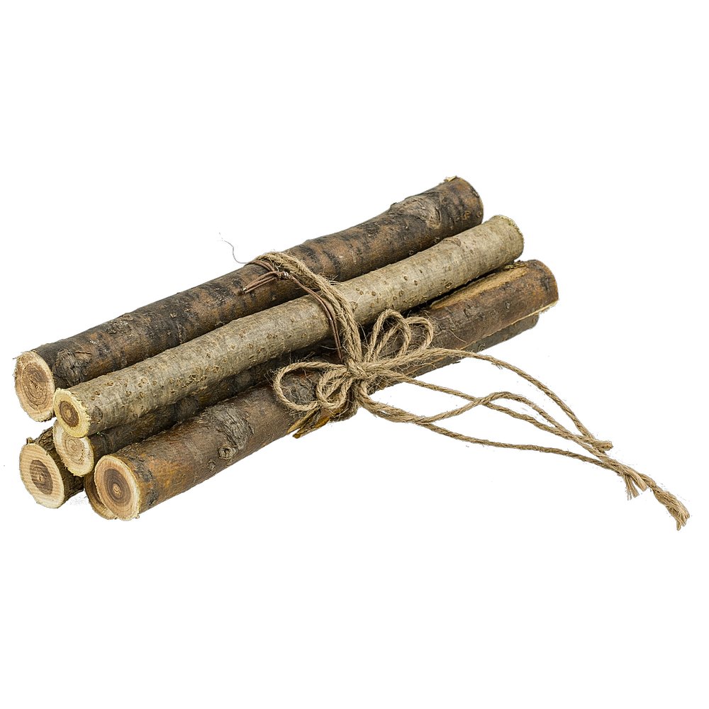 Holz-/Baumstückchen im Bund, 20 cm