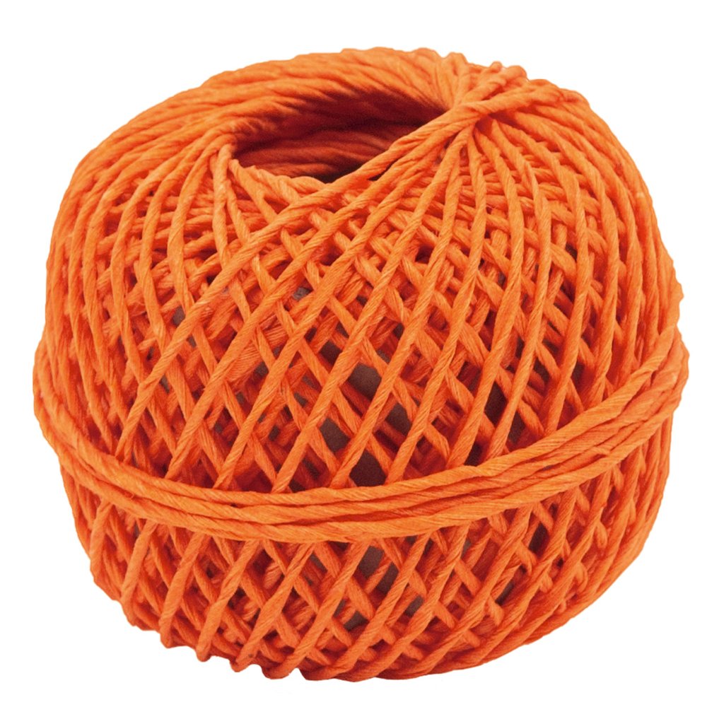 Kordel gedreht 100% Nature orange, 1 mm x 20 m