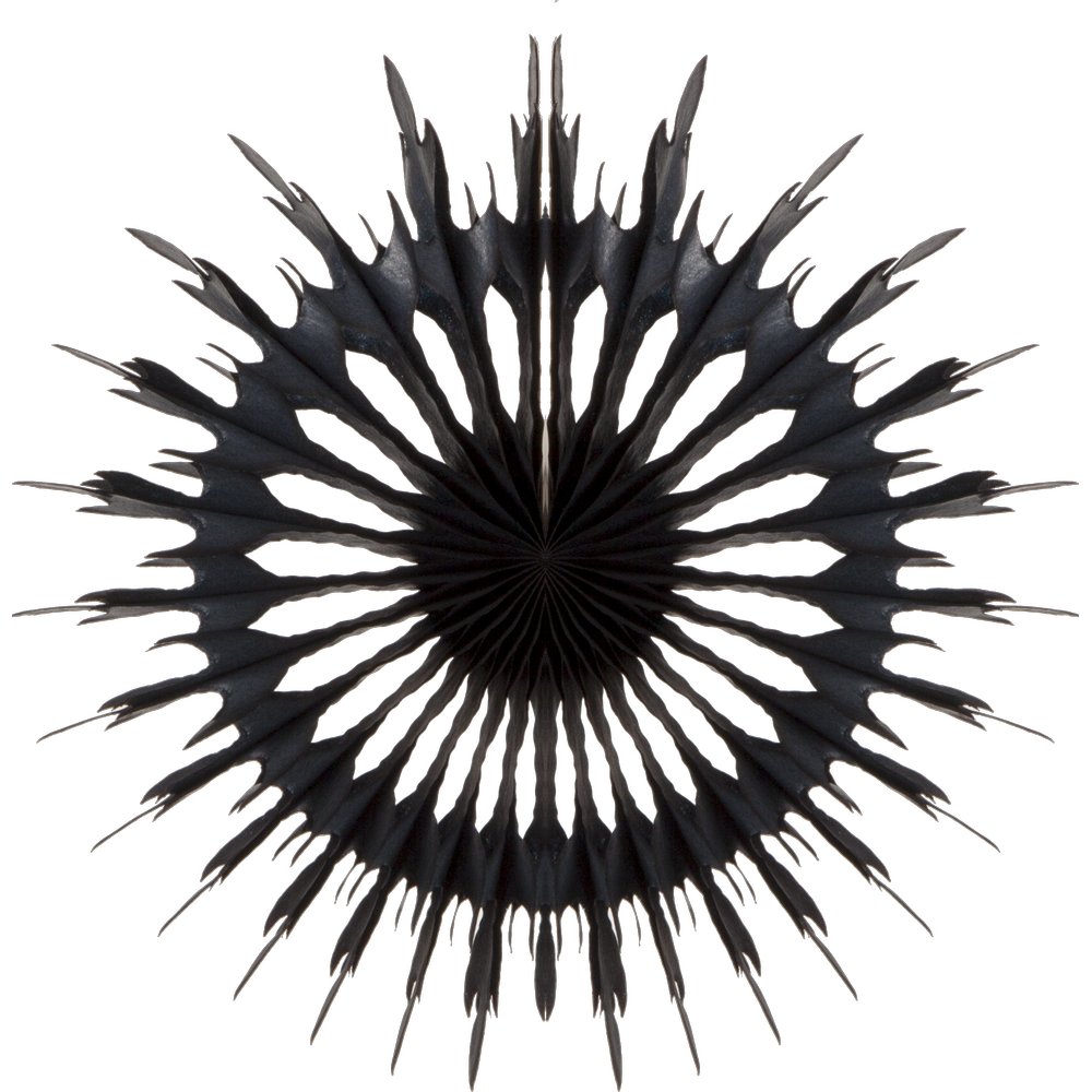 Falt-Motiv Snowflake B1 schwarz, Ø 16 cm