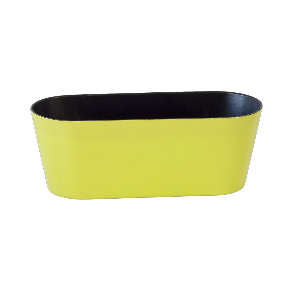 Schale oval Kunststoff hellgrün, 27,5 x 11 x 10,5 cm