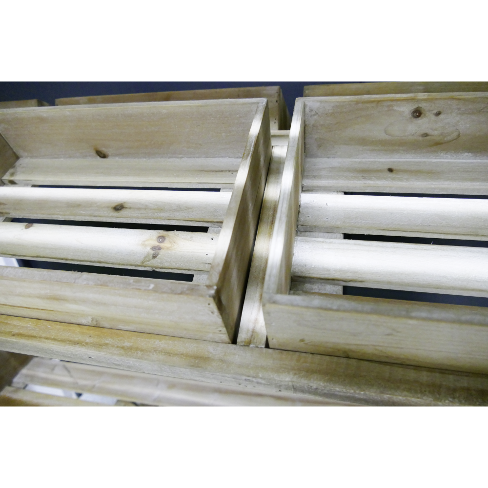 Marktwagen Classic Holzkisten natur washed