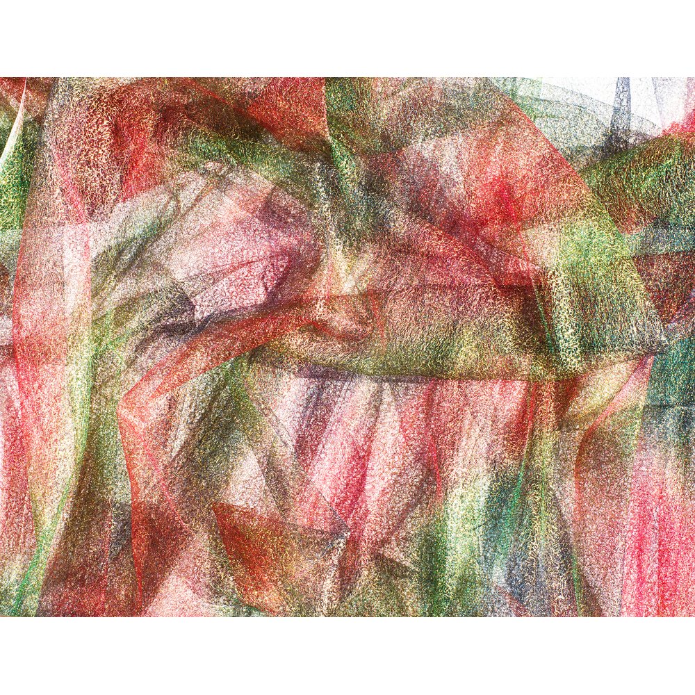 Stoff Regenbogen kupfer-grün-gold, 150 cm breit