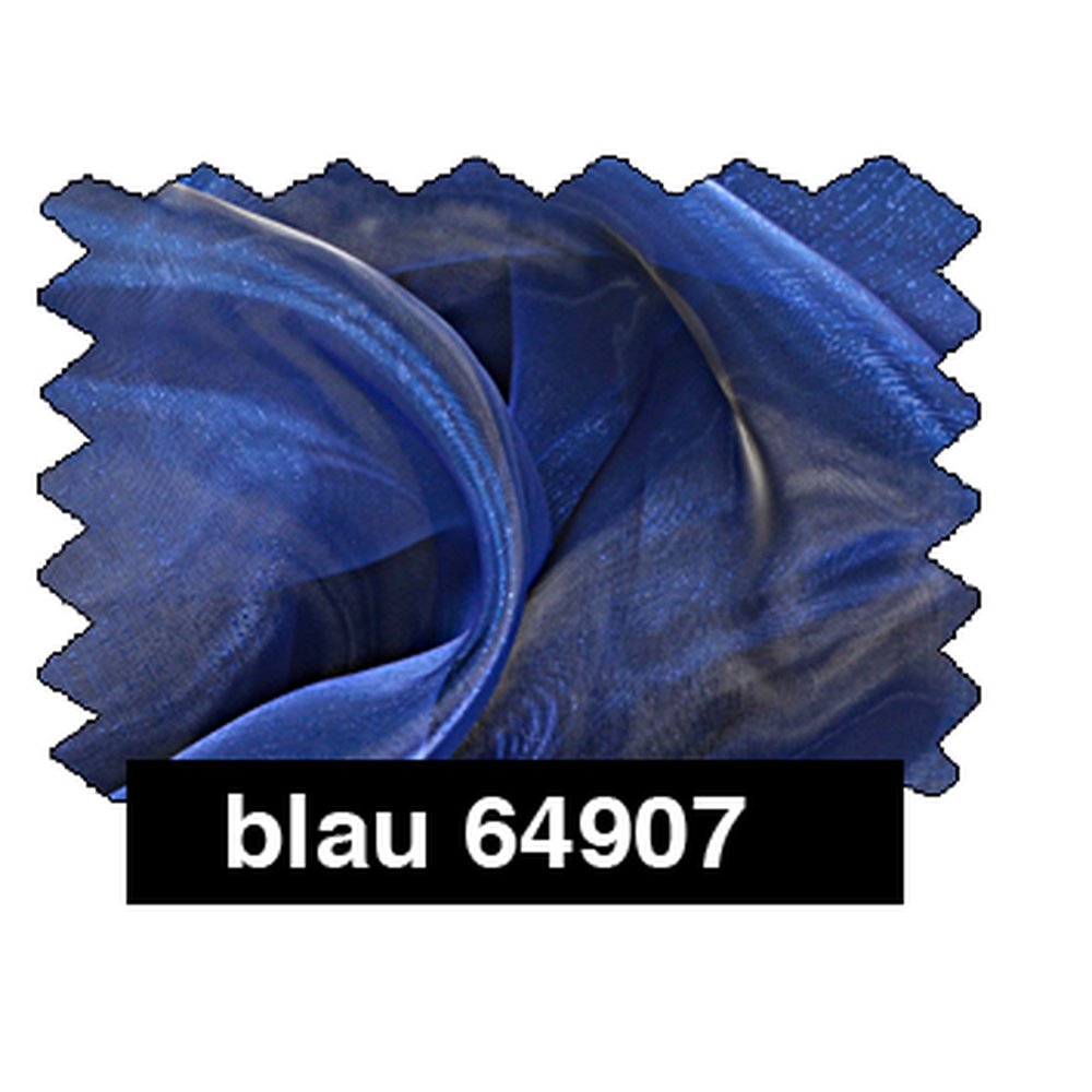 Chiffon Souplesse Stoff blau, 150 cm breit