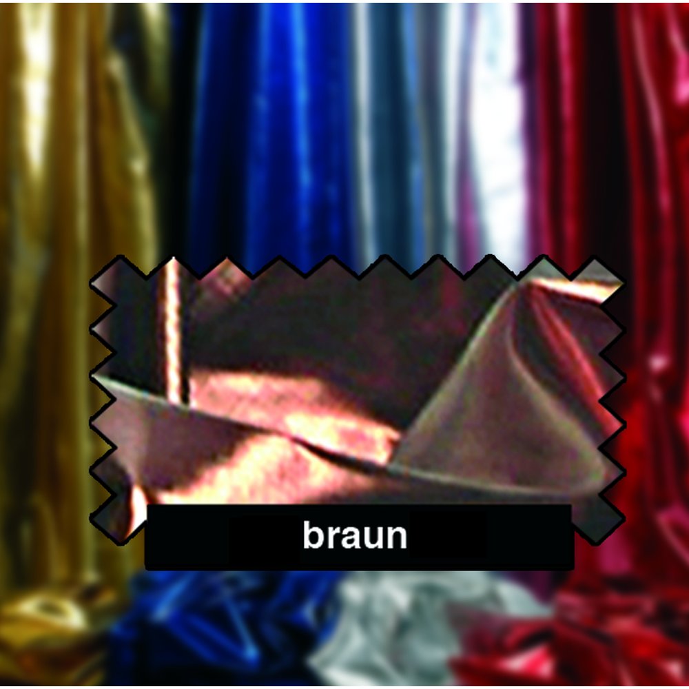 Tafetta/Organza Stoff braun, 130 cm breit