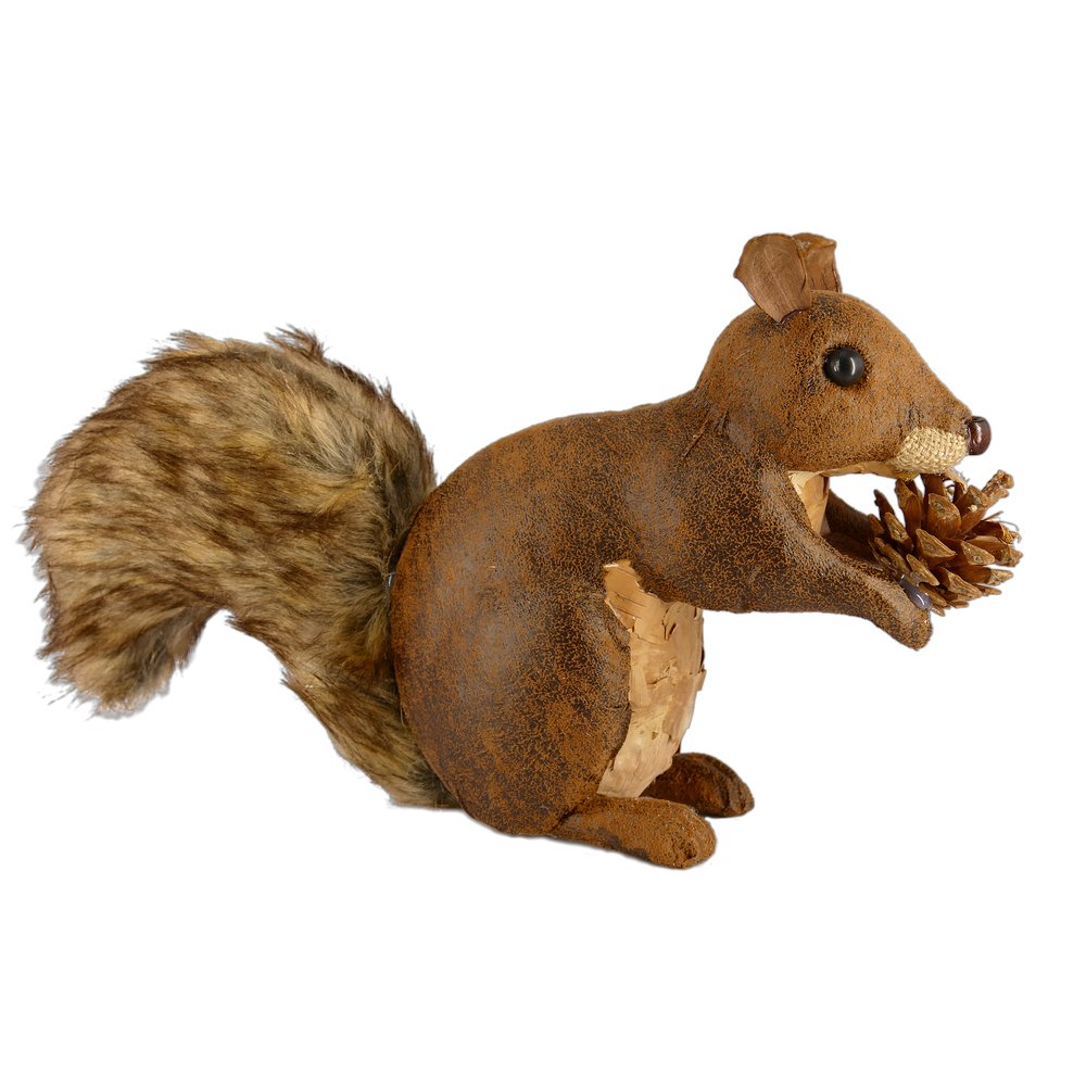 Eichhörnchen Lederoptik/Vintage, 34 x 10 x 20 cm