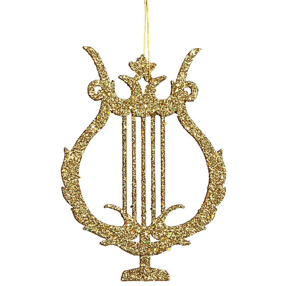 Musikinstrumentehänger 8 Stück gold, 10 cm