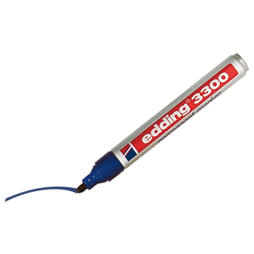 Edding 3300 Permanentmarker blau, 1-5 mm Keilspitze