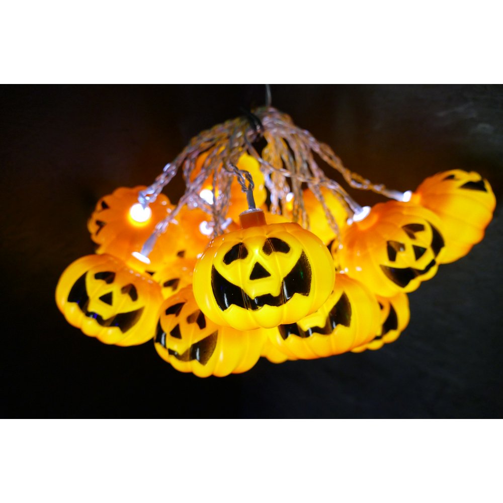Halloween-Lichterkette + Netzt