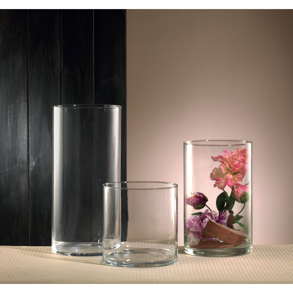 Glas-Zylindervase, Ø 19 x 20 cm