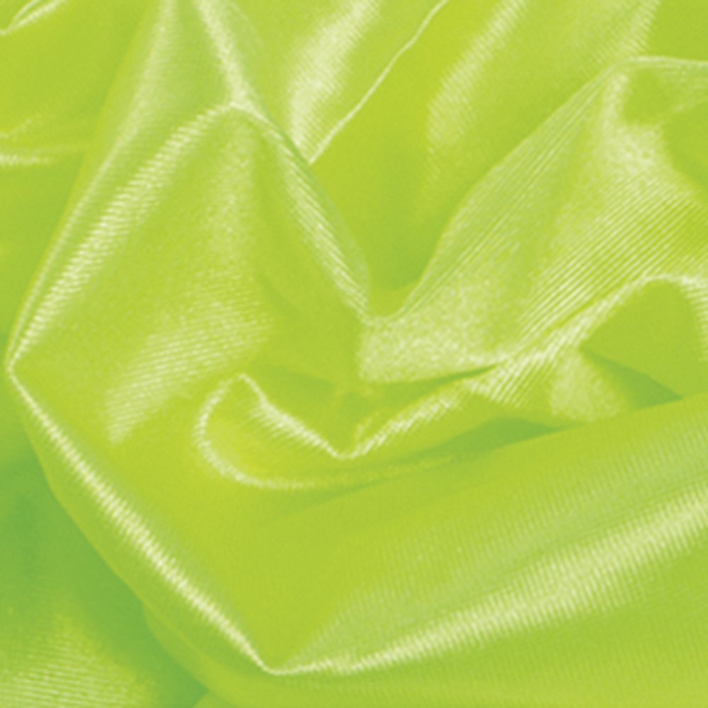 Stoff Trilobe neongrün-glänzend, 145 cm breit
