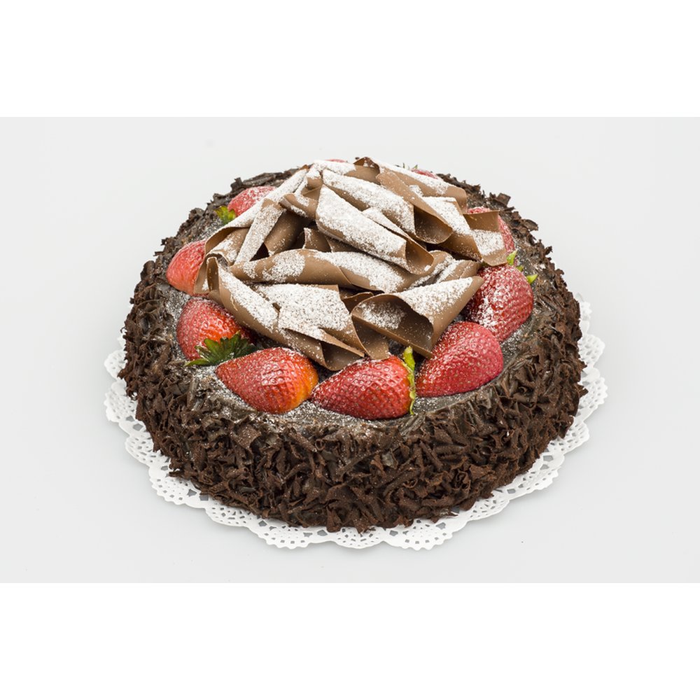 Schokofrüchte Kuchen mit Erdbeeren und Schoko-Splitter, Ø 23 cm