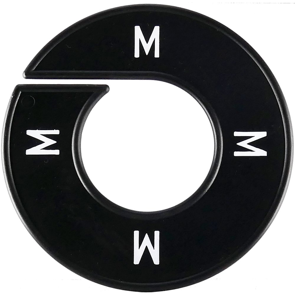 Größenscheibe 1 Stück schwarz M