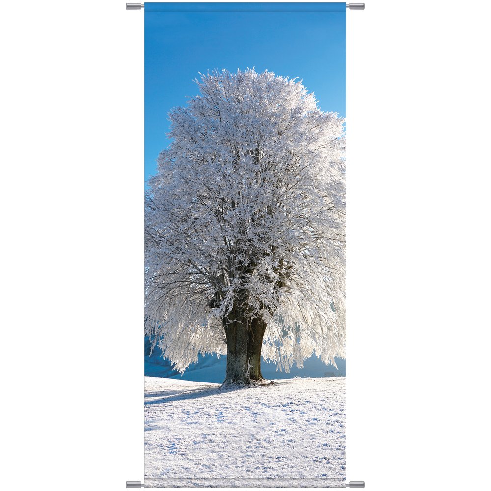 Banner Winter-Baum, 75 x 180 cm