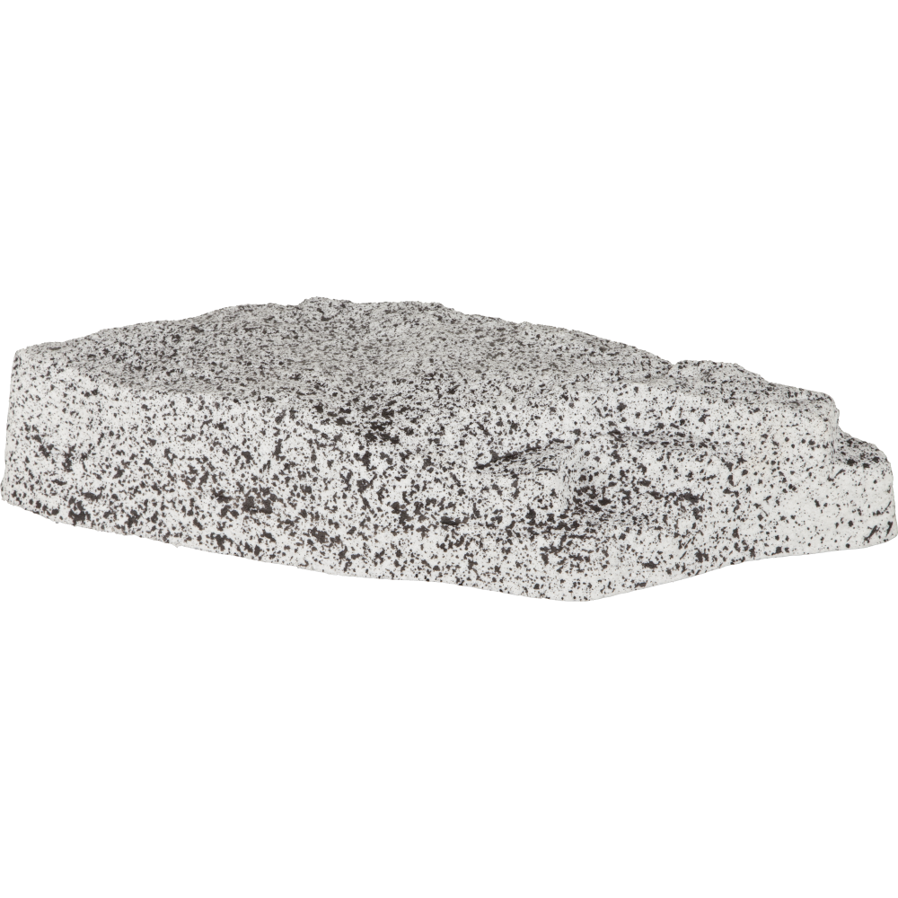 Stein aus Kunststoff Atrappe Felsstück XL grau-schwarz