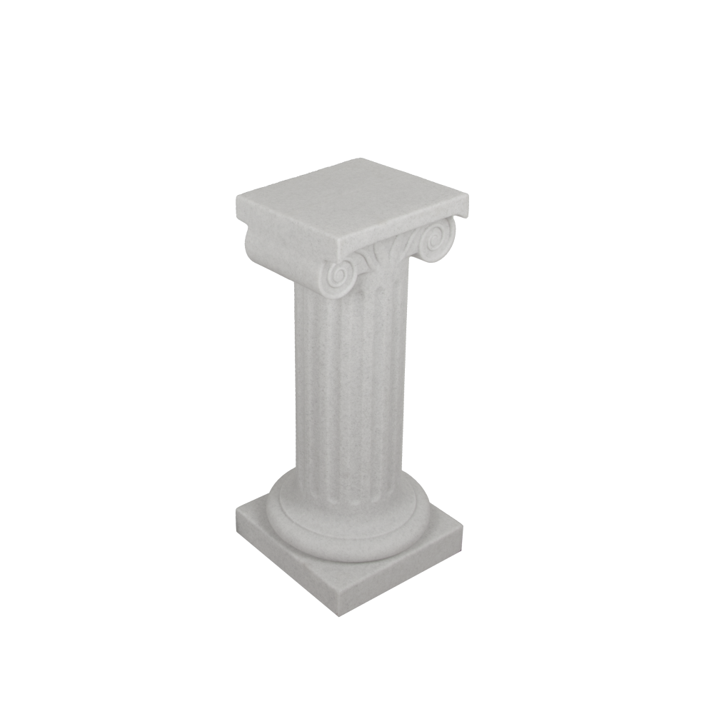 Säule Kunststoff grau Höhe 70 cm