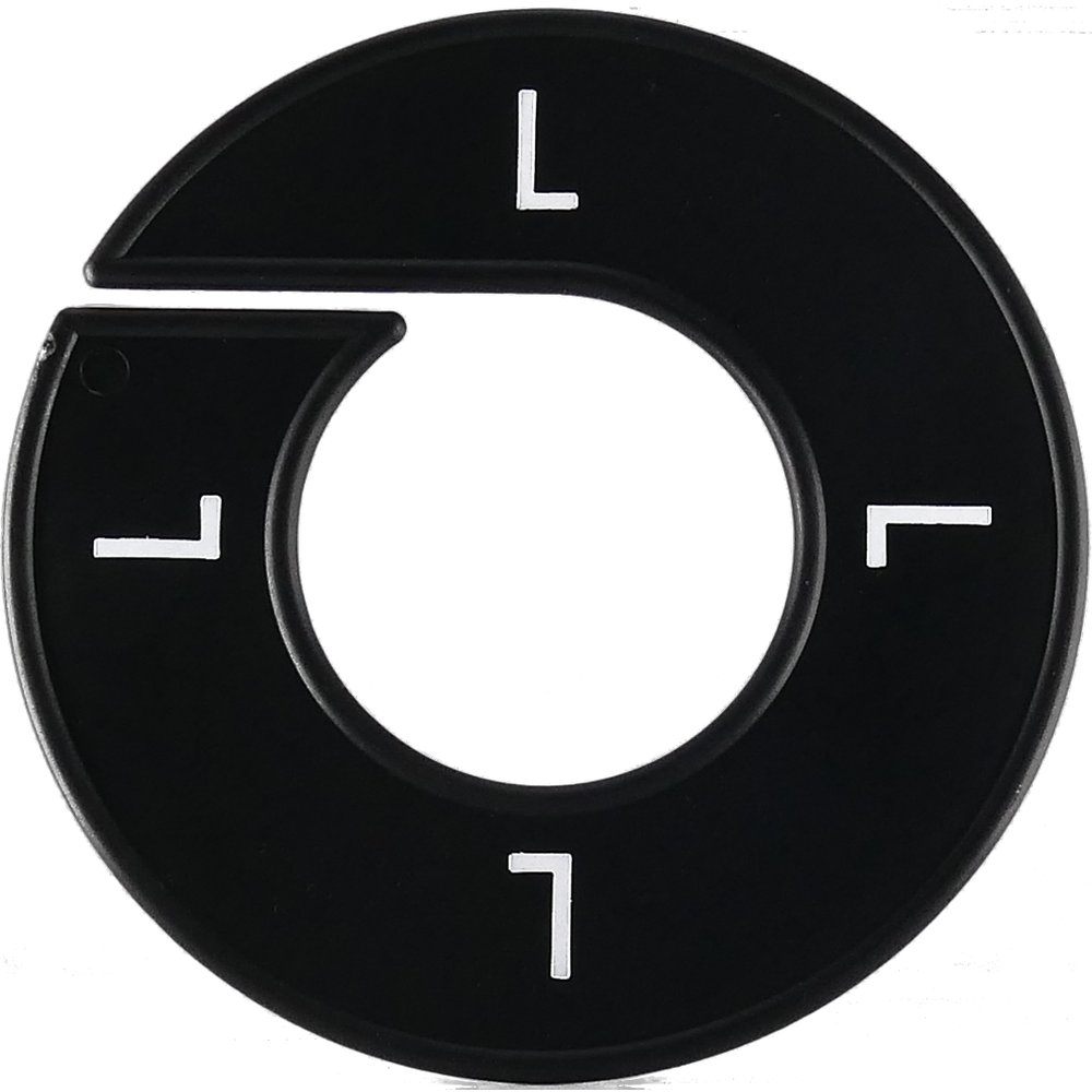 Größenscheibe 1 Stück schwarz L