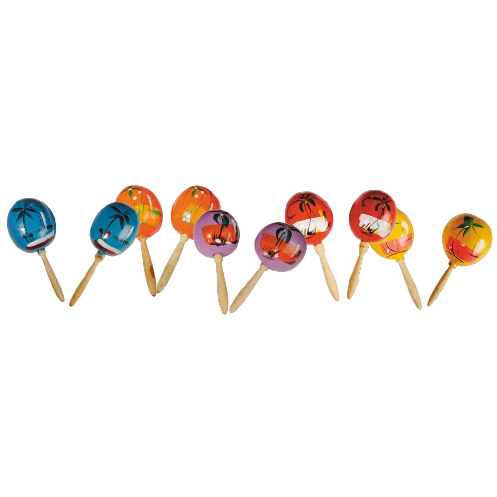 Rumba-Rasseln 2 Stück bunt-sortiert, 20 cm