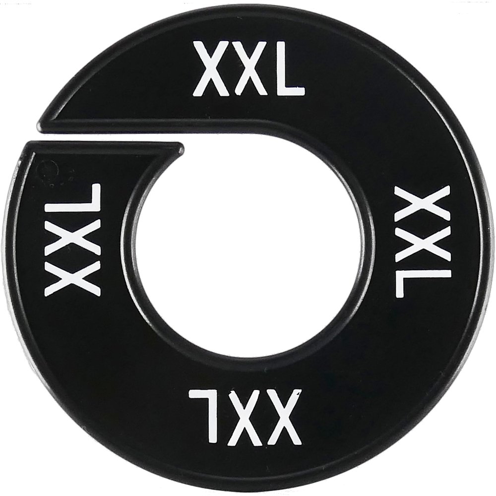 Größenscheibe 1 Stück schwarz XXL