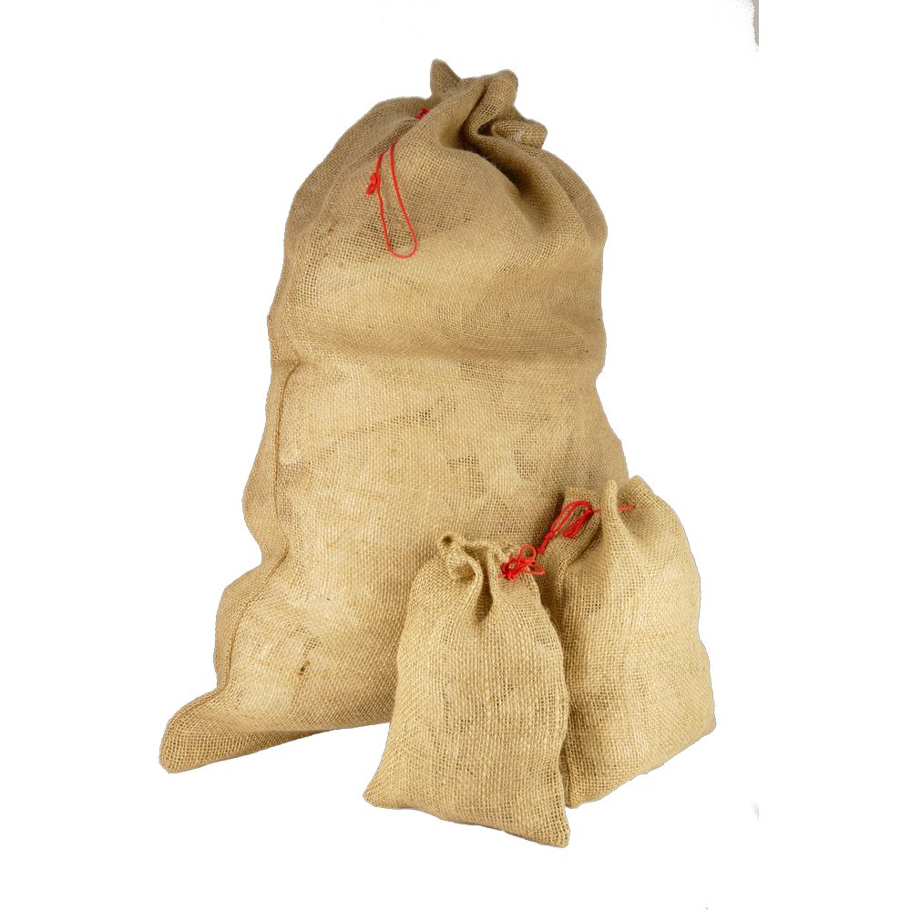 Jutesack Nikolausbeutel natur, 17 x 24 cm