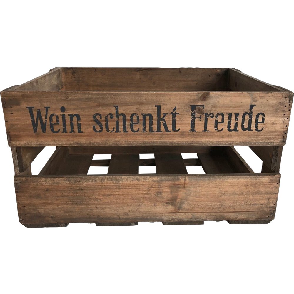 Holzkiste/Weinkiste Antik-Art, 45 x 30 x 25 cm