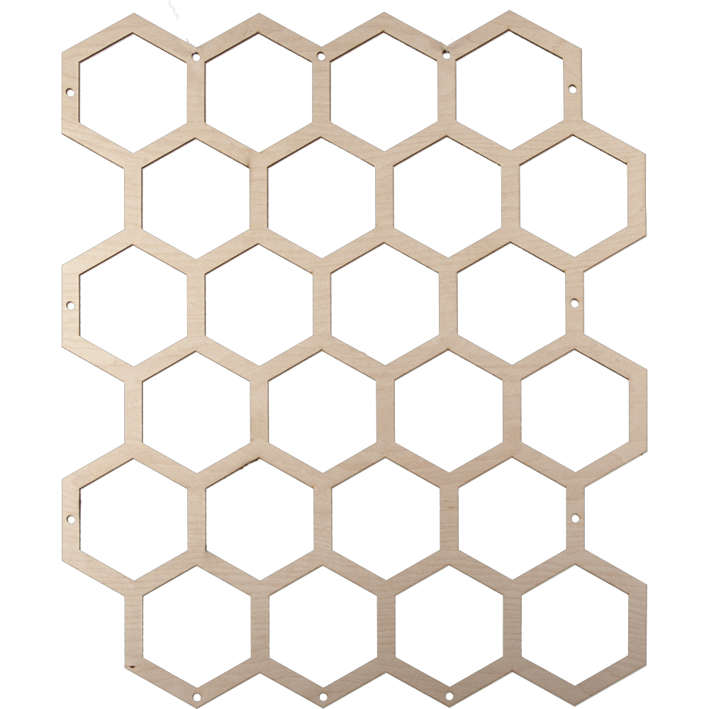 Display 2D Bienenwaben, 58 x 47,7 cm