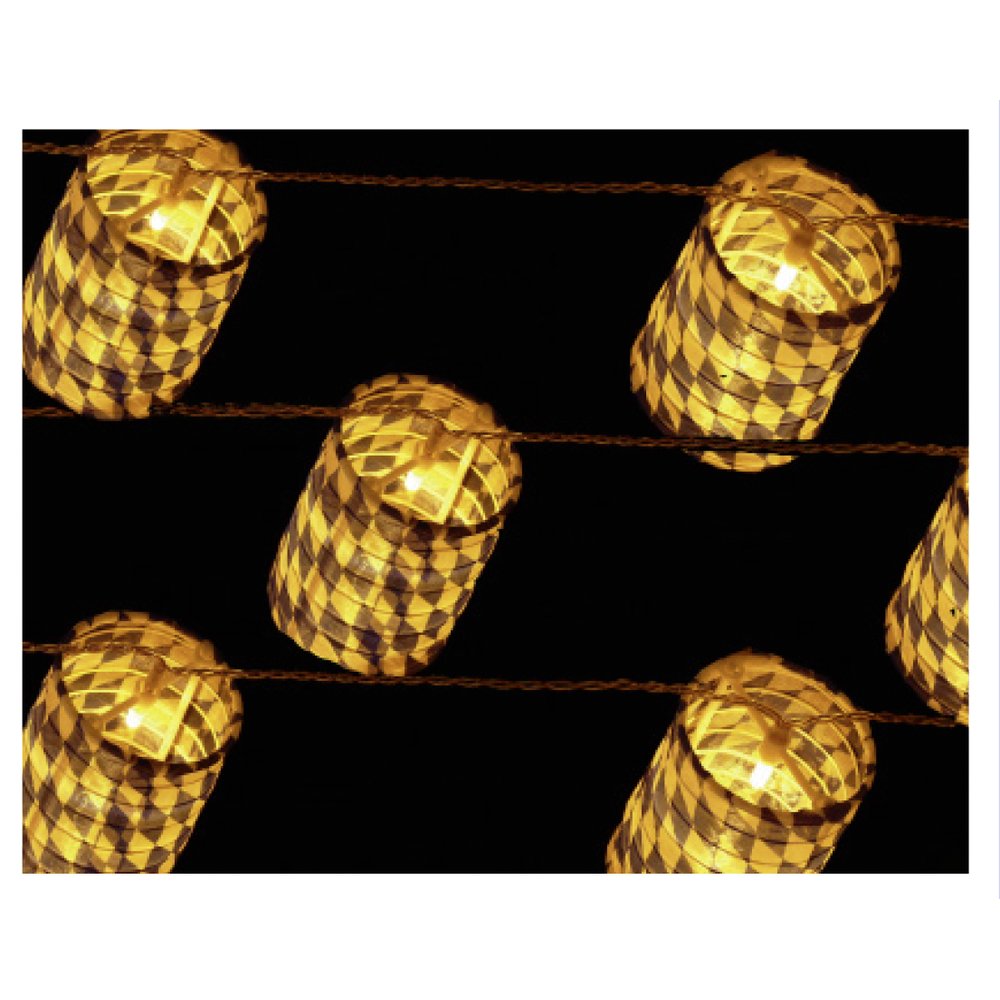 Bayern Rautenlichterkette, 20 LEDs, Inklusive Netzteil