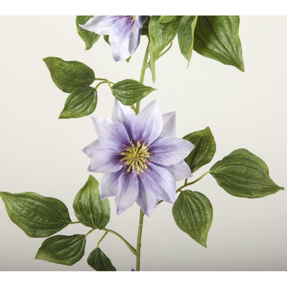 Clematis Girlande grün/lavendel, B 28 x L 135 cm