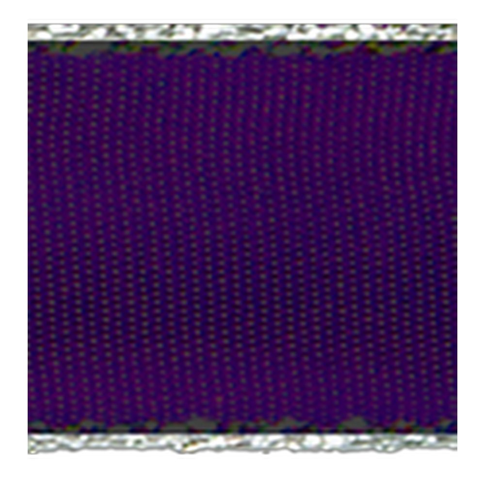 Band mit Drahtkante lila-silber, 40 mm x 25 m