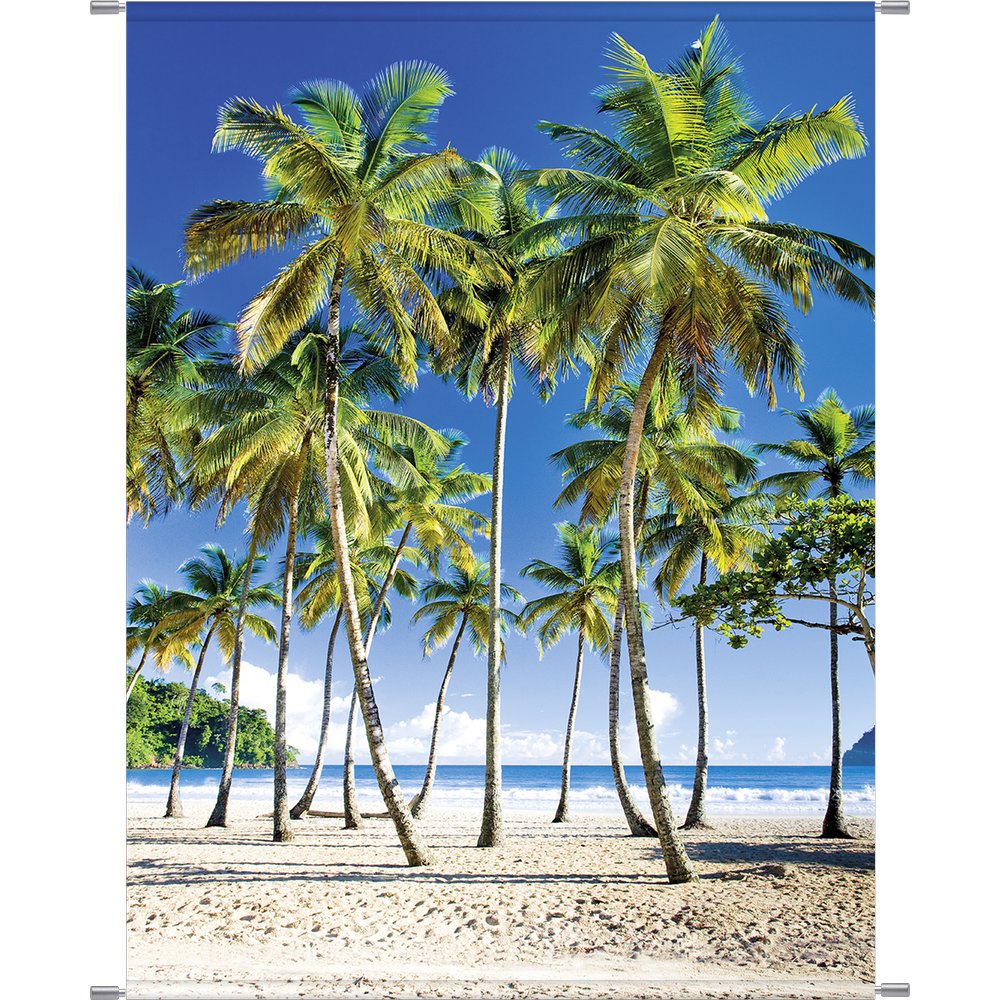 Banner XL Palmen grün/natur, B 150 x H 200 cm