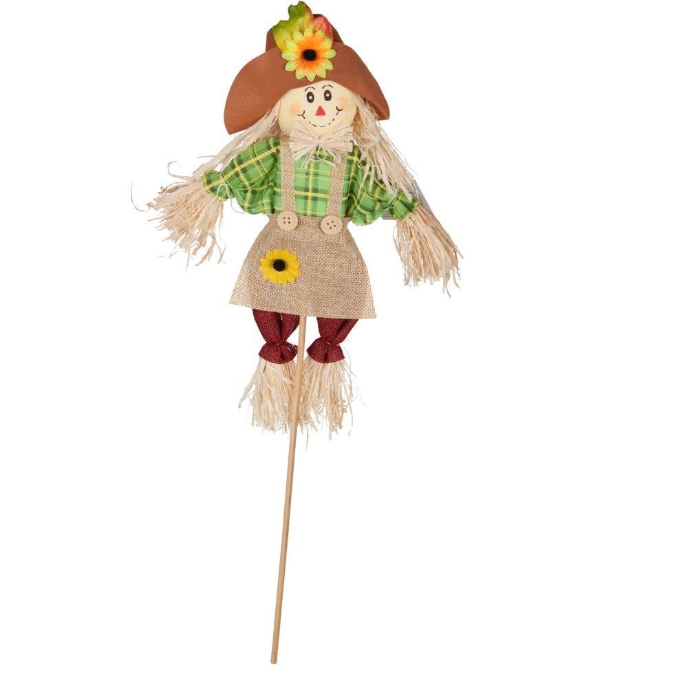 Vogelscheuchen auf Stab 4 Stück, 23 x 50 cm