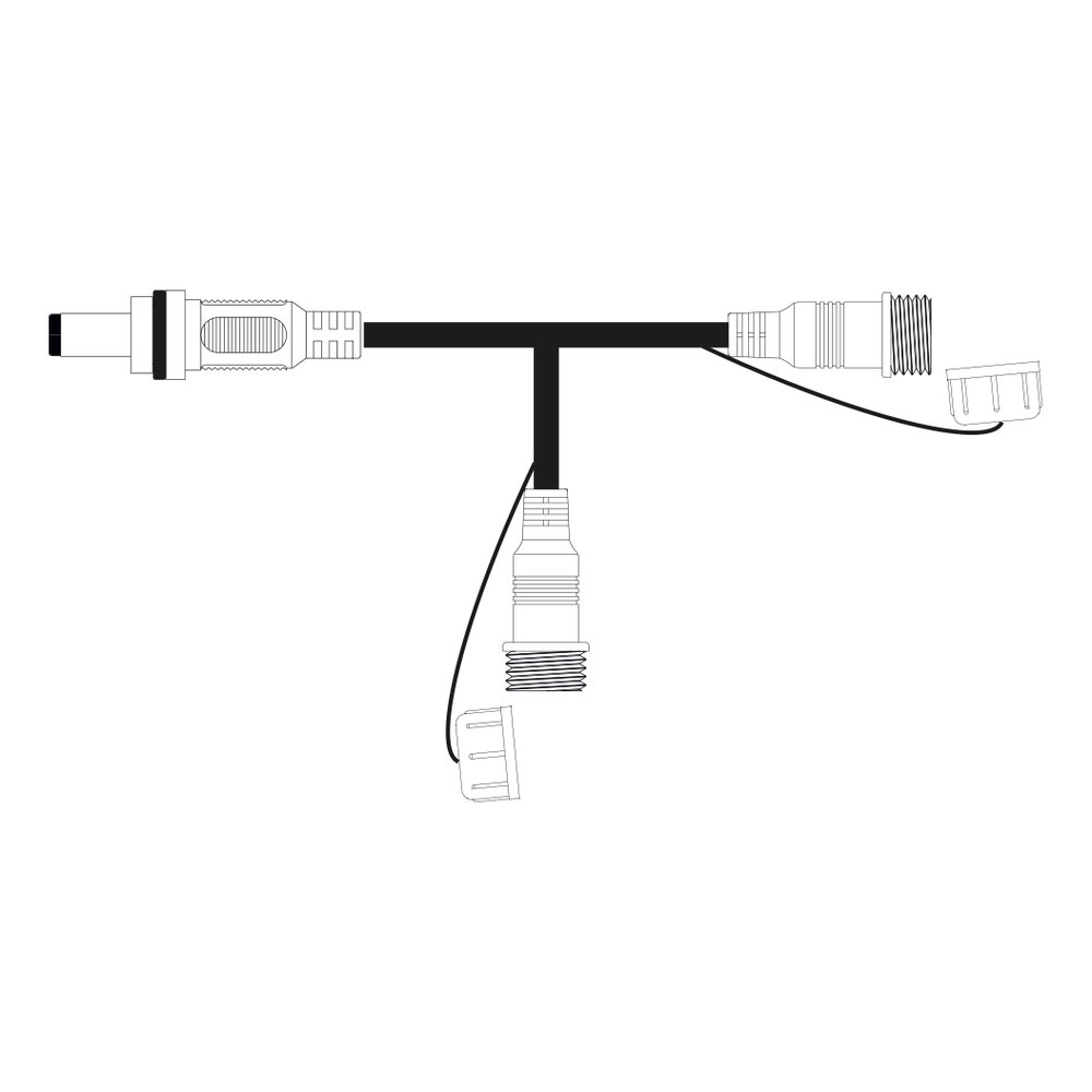 ExConnect12-24 T-Verteiler schwarz