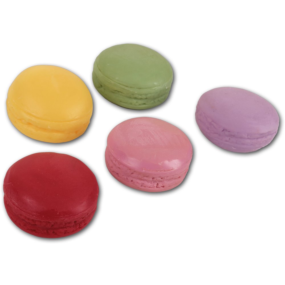 Macarons 5 Stück bunt gemischt, Ø 4,5 cm