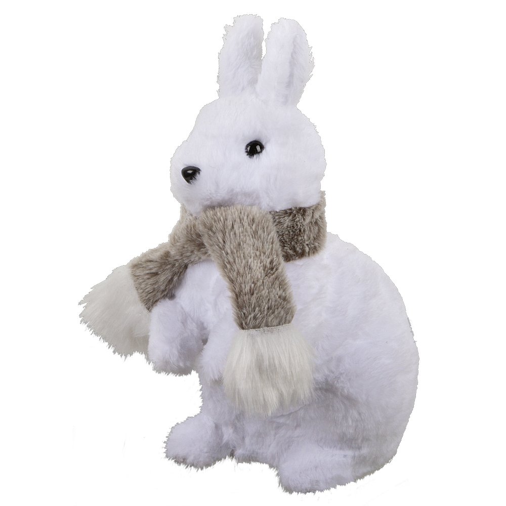 Schneehase mit Schal 32 cm