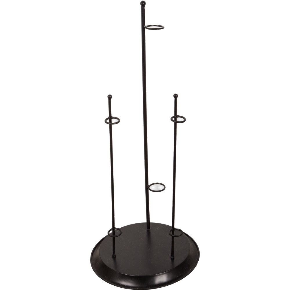 Metallständer Flower mit 3 Setzplätzen für Blumen schwarz, Ø 30 x 74 cm