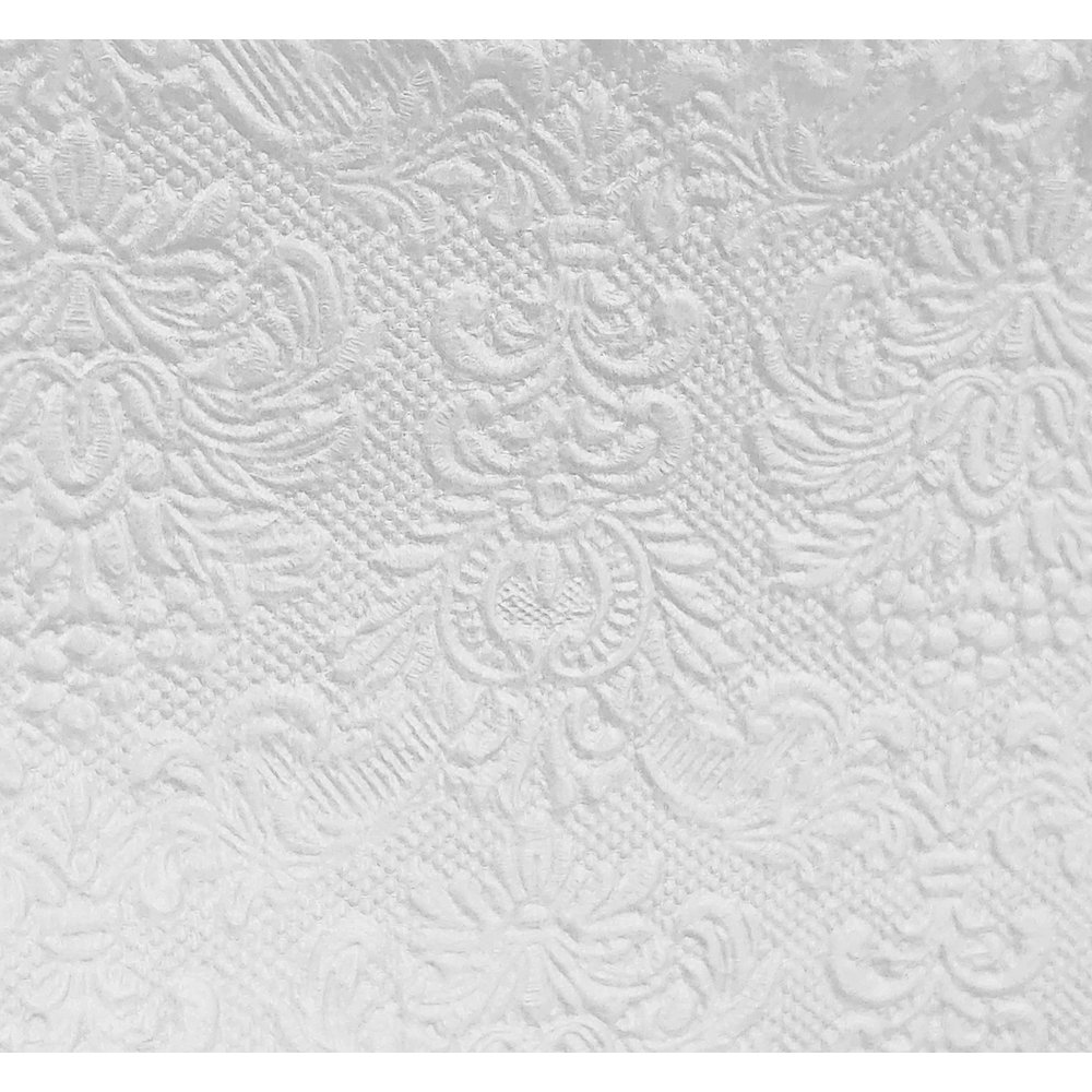 Serv.Ambiente 15St. geprägt weiss, 33 x 33 cm