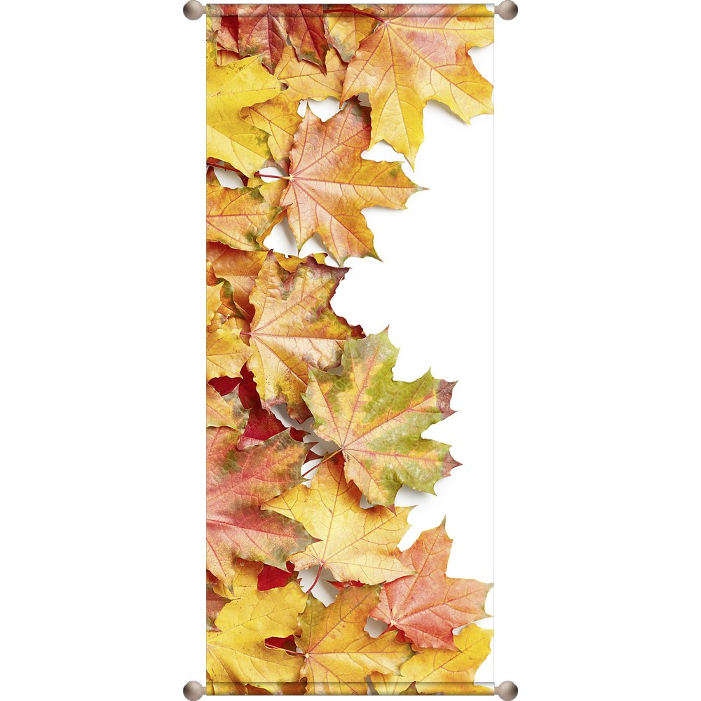 Banner Herbstblätter Deluxe, 75 x 180 cm
