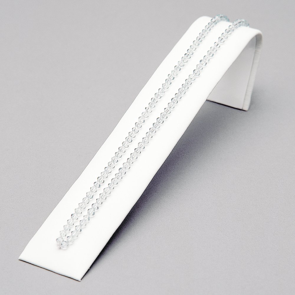 Collierwinkel Schmuckpräsenter weiß, 20,5 x 5,5 cm