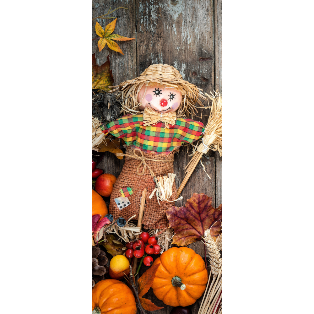 Banner Vogelscheuche + Kürbis ,75 x 180 cm