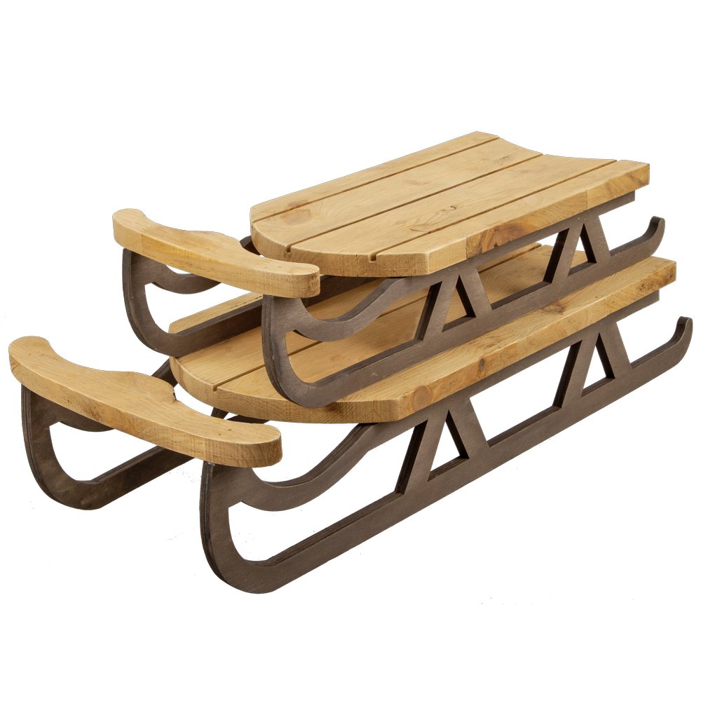 Schlitten Nostalgie Holz, 58 cm